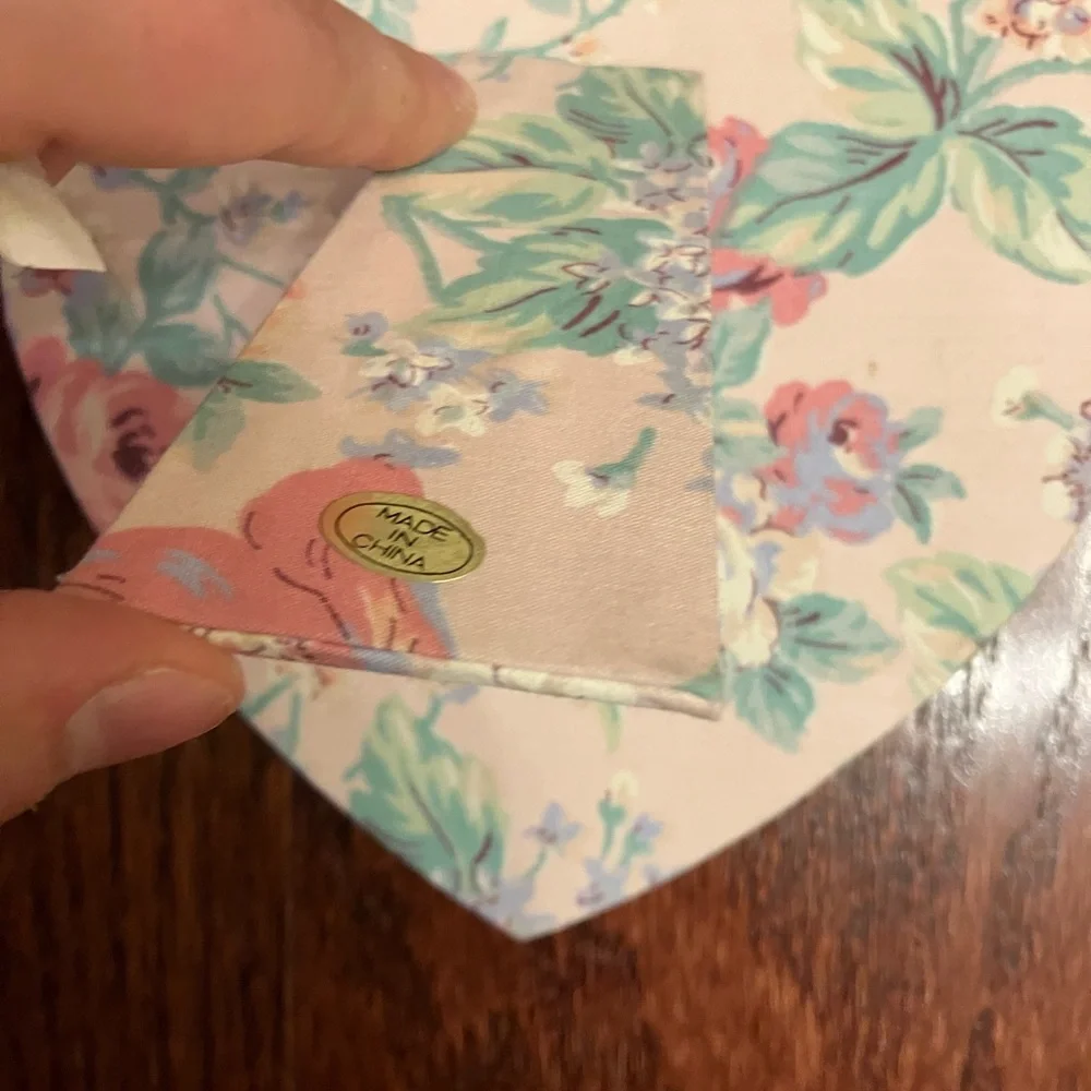 Cottage core romantic floral fabric heart picture frame